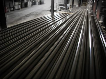 Large steel factory warehouse